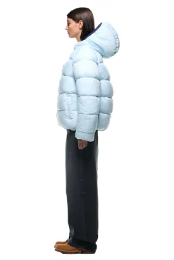 REVERSIBLE PUFFER JACKET BLUE