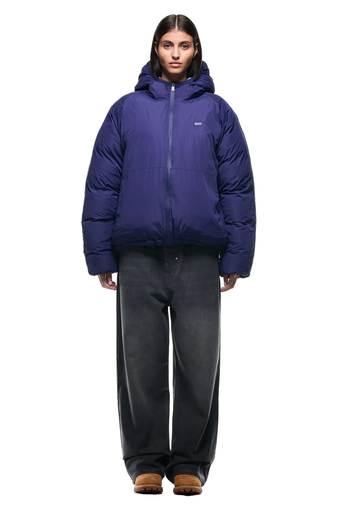 REVERSIBLE PUFFER JACKET BLUE