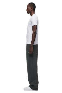 RIBBED SLIM FIT TEE WHITE