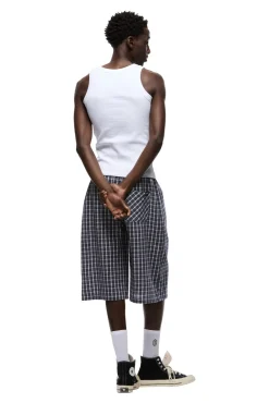 SEERSUCKER SHORTS NAUTICAL BLUE/WHITE