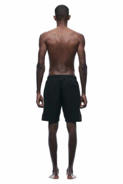 SEERSUCKER SWIM SHORTS BLACK