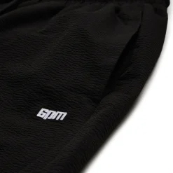 SEERSUCKER SWIM SHORTS BLACK