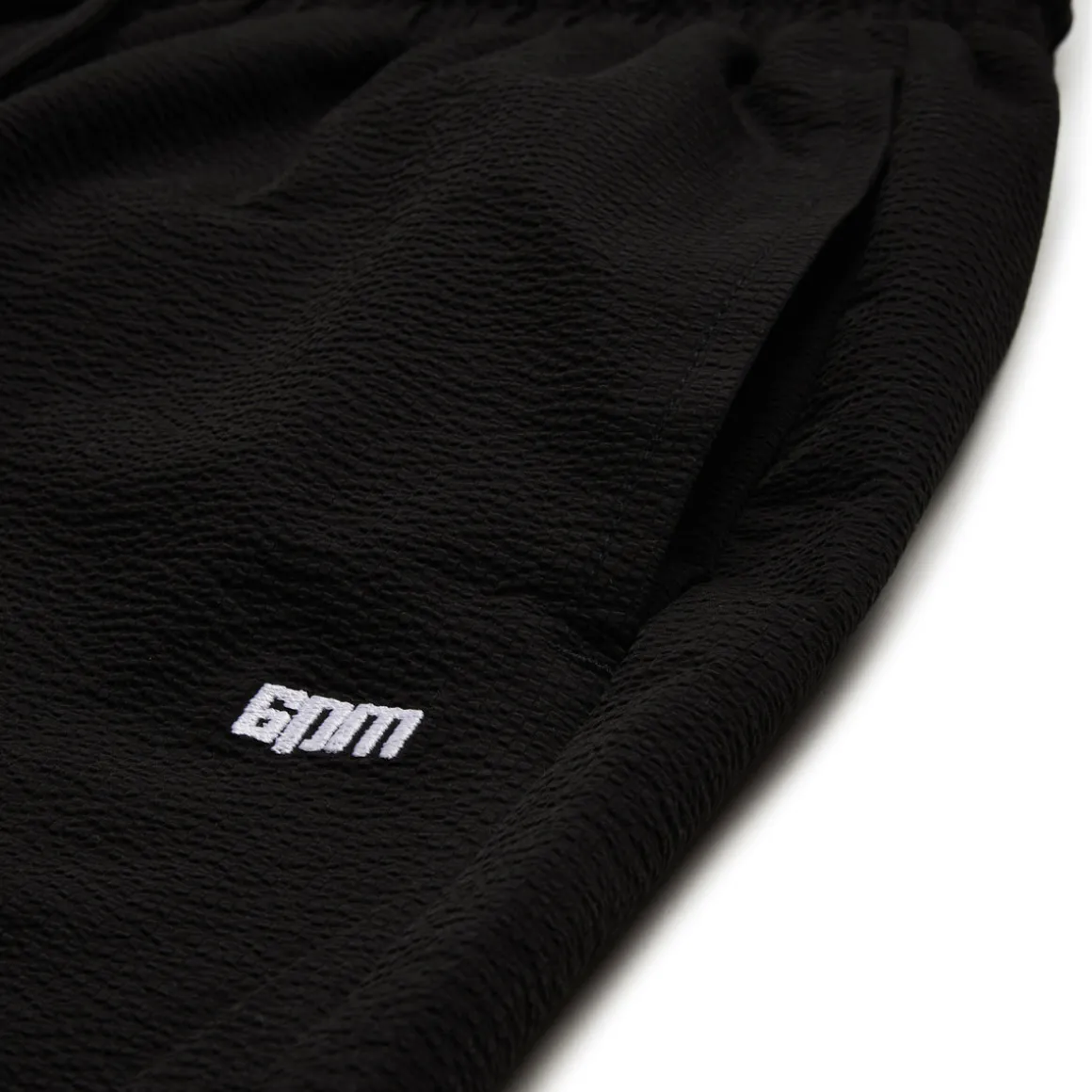 SEERSUCKER SWIM SHORTS BLACK