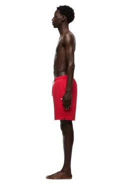 SEERSUCKER SWIM SHORTS CHERRY BONBON