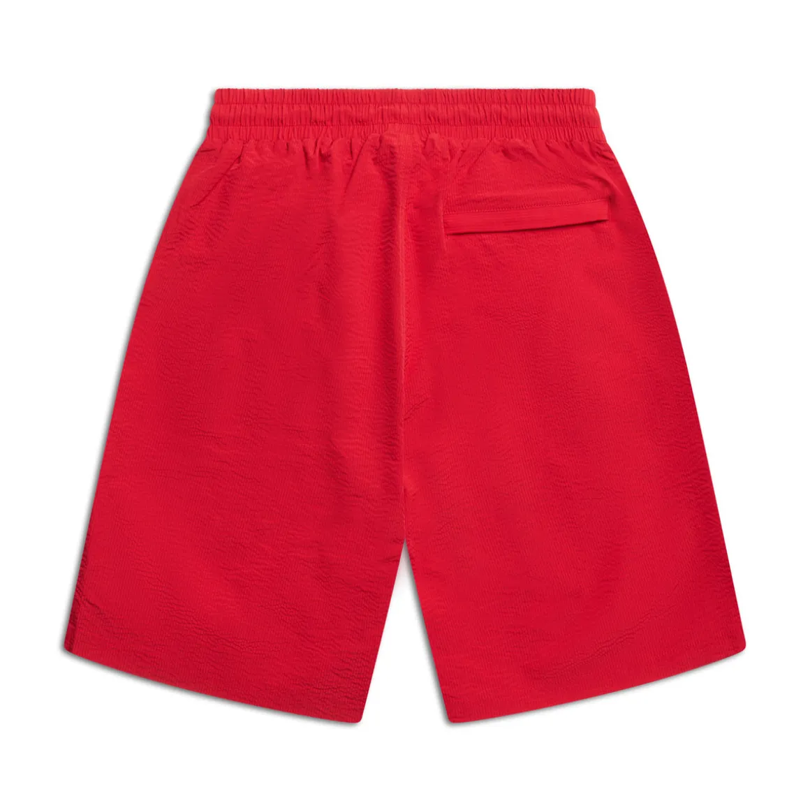 SEERSUCKER SWIM SHORTS CHERRY BONBON