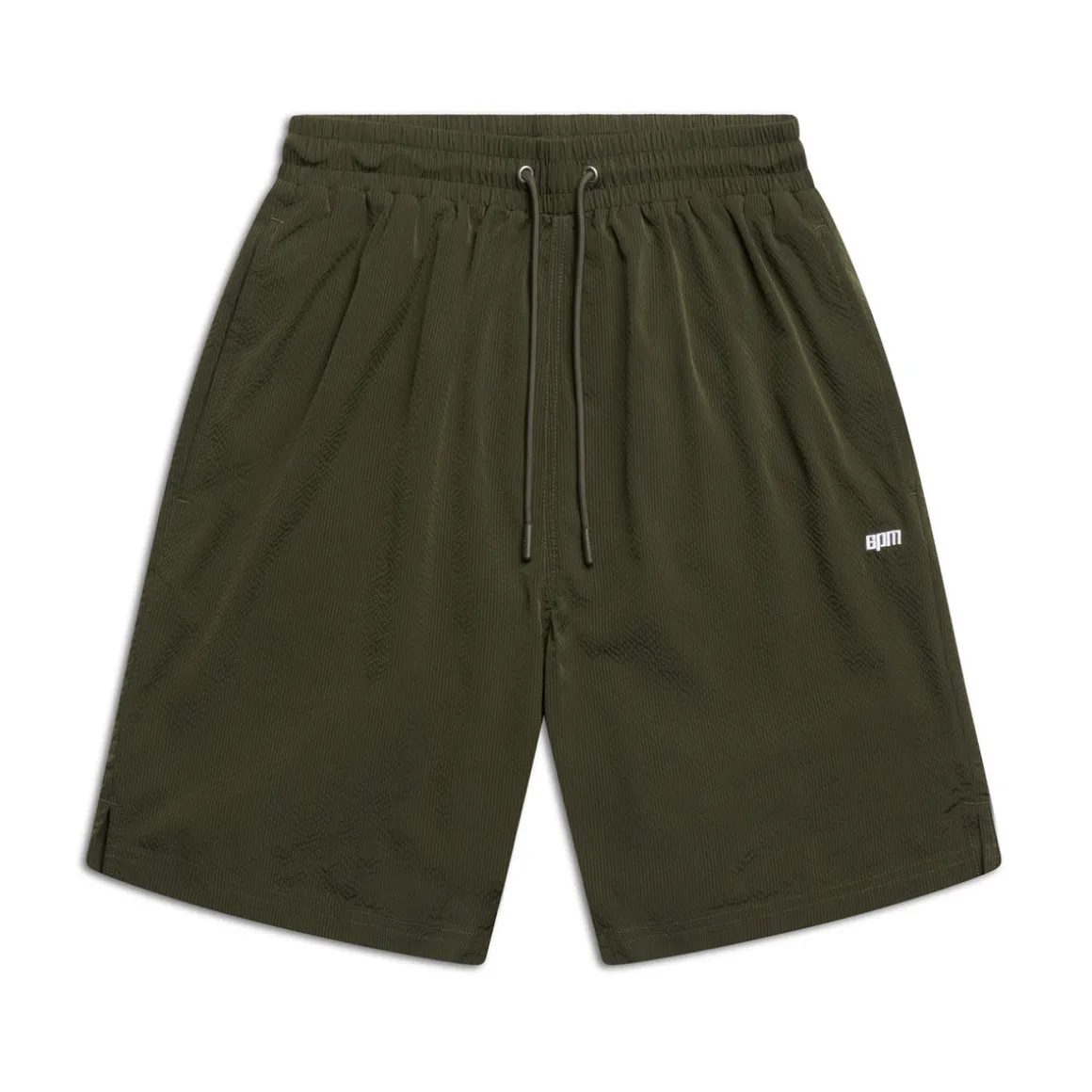 SEERSUCKER SWIM SHORTS FOREST NIGHT