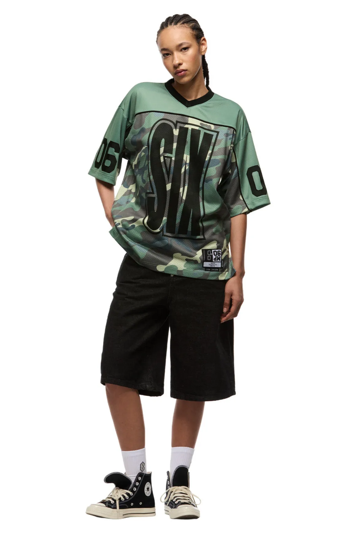 SIX MESH JERSEY PASTEL OLIVE