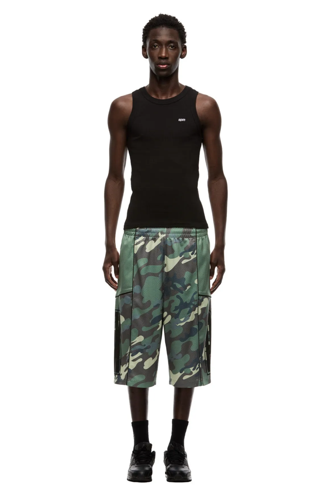 SIX MESH SHORTS PASTEL OLIVE