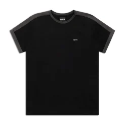 SLIM FIT RINGER TEE BLACK