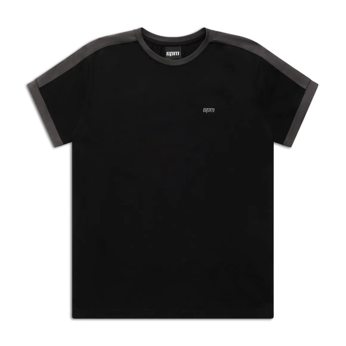 SLIM FIT RINGER TEE BLACK