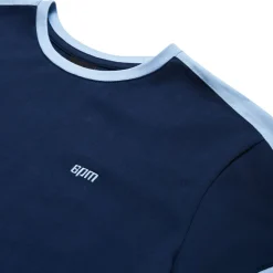 SLIM FIT RINGER TEE NAVY