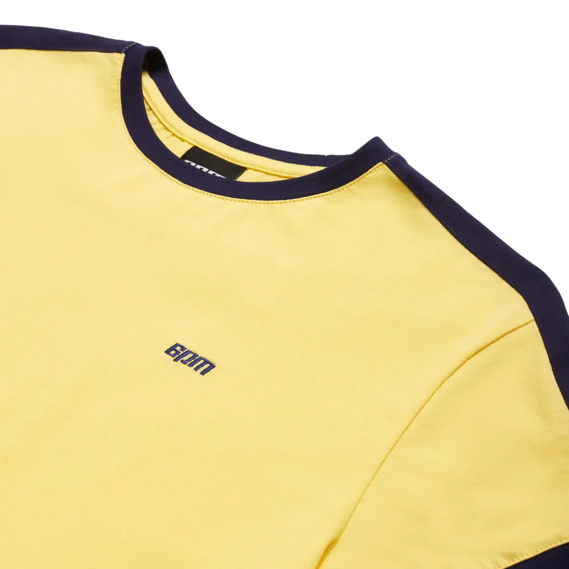 SLIM FIT RINGER TEE YELLOW