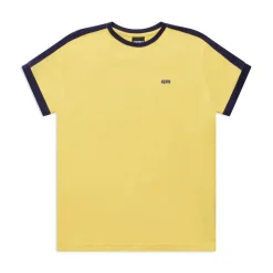 SLIM FIT RINGER TEE YELLOW