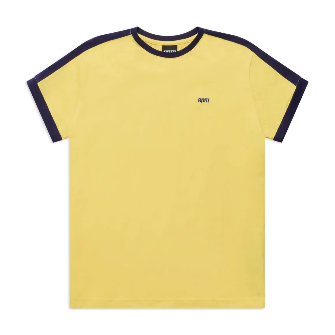 SLIM FIT RINGER TEE YELLOW
