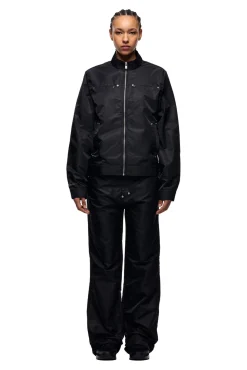 SLIM NYLON JACKET BLACK