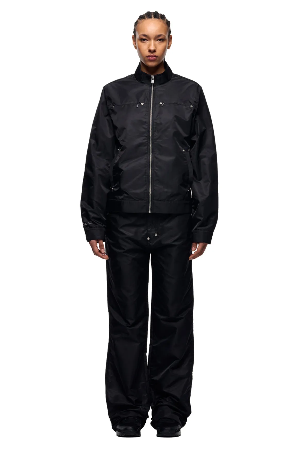 SLIM NYLON JACKET BLACK