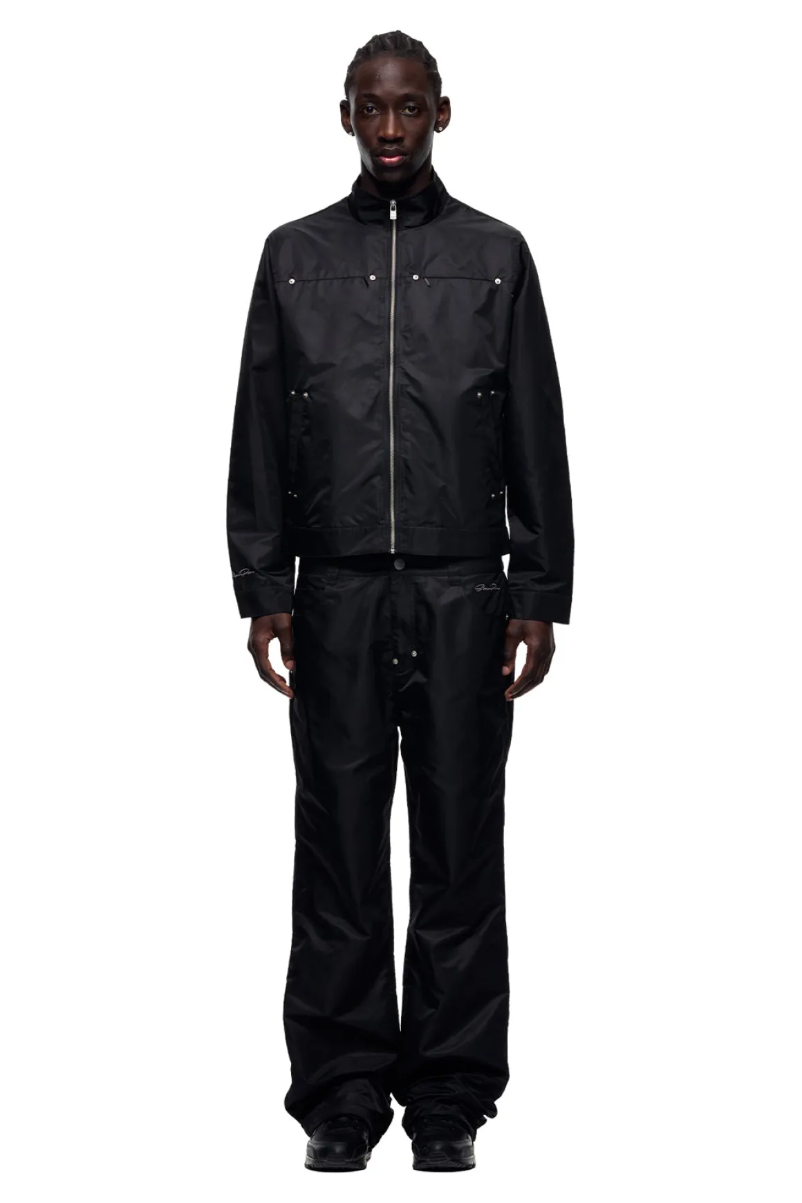 SLIM NYLON JACKET BLACK
