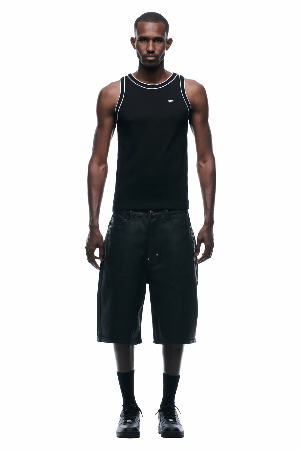 TANKTOP BLACK/WHITE