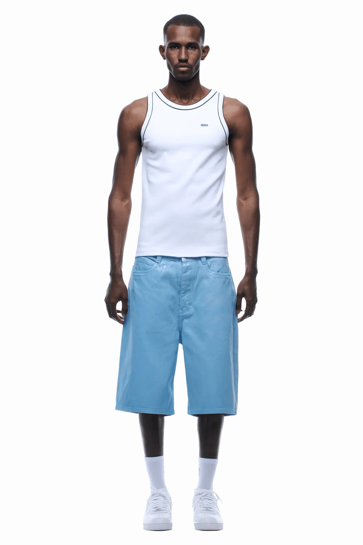 TANKTOP WHITE/NAVY