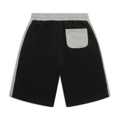 TWO TONE SWEAT SHORTS BLACK