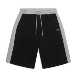 TWO TONE SWEAT SHORTS BLACK