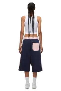 TWO TONE SWEAT SHORTS INK NAVY