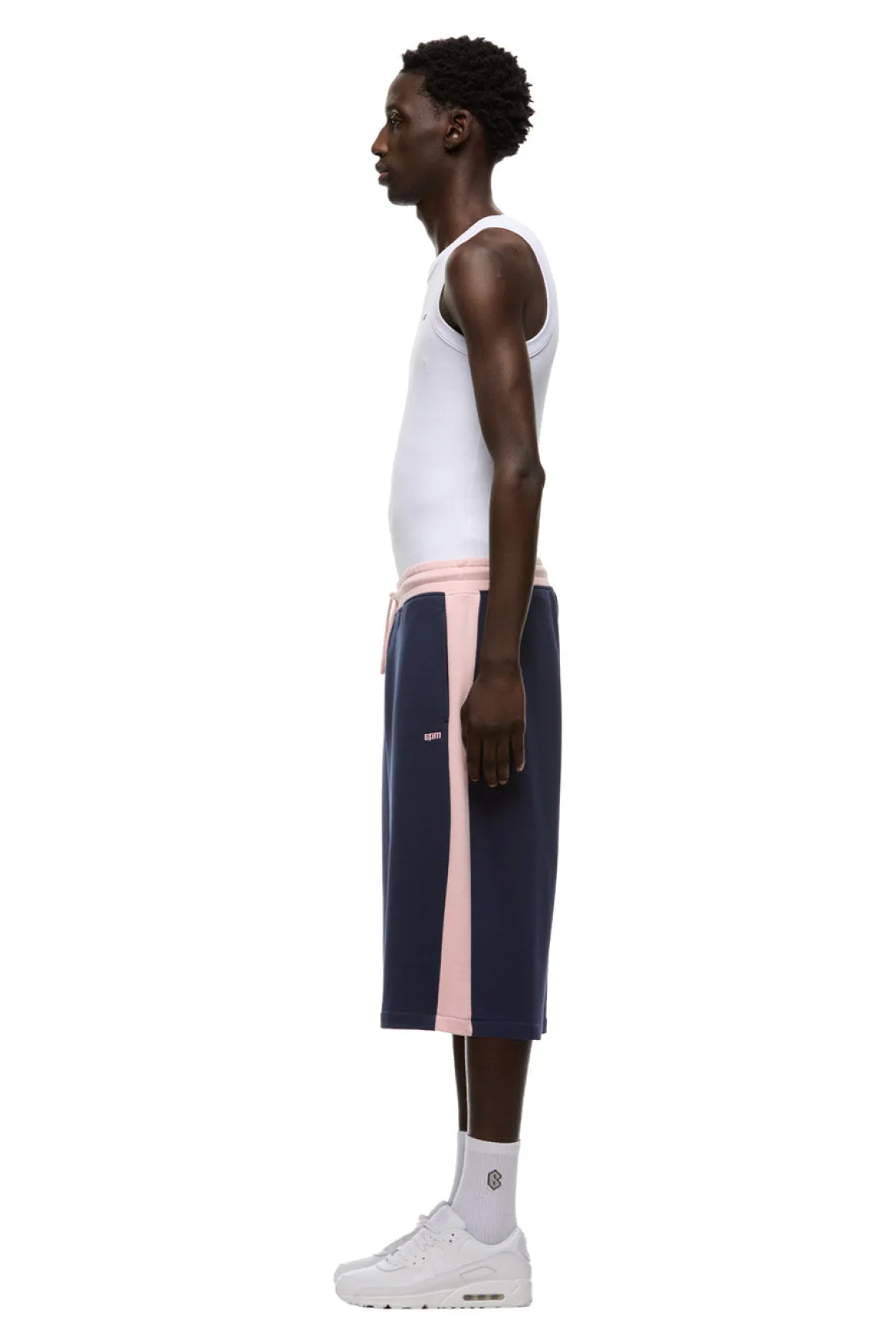 TWO TONE SWEAT SHORTS INK NAVY