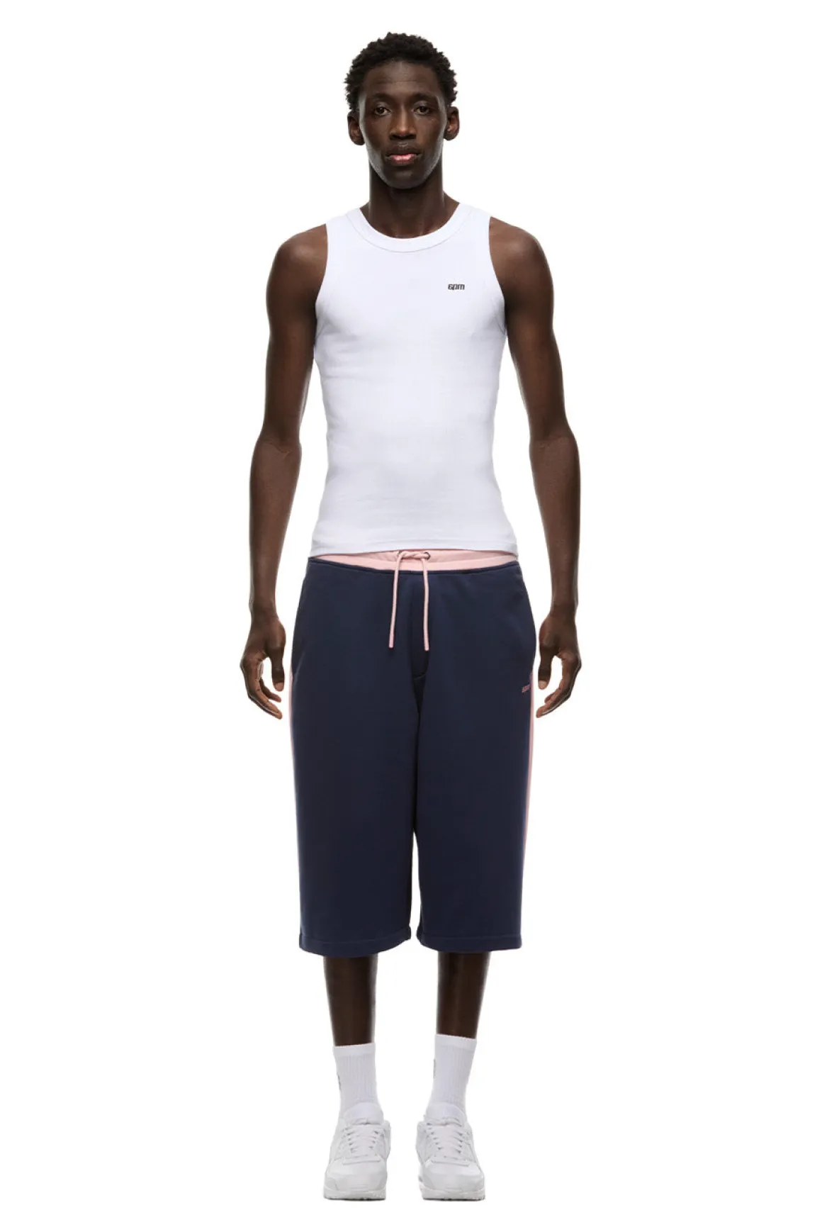 TWO TONE SWEAT SHORTS INK NAVY