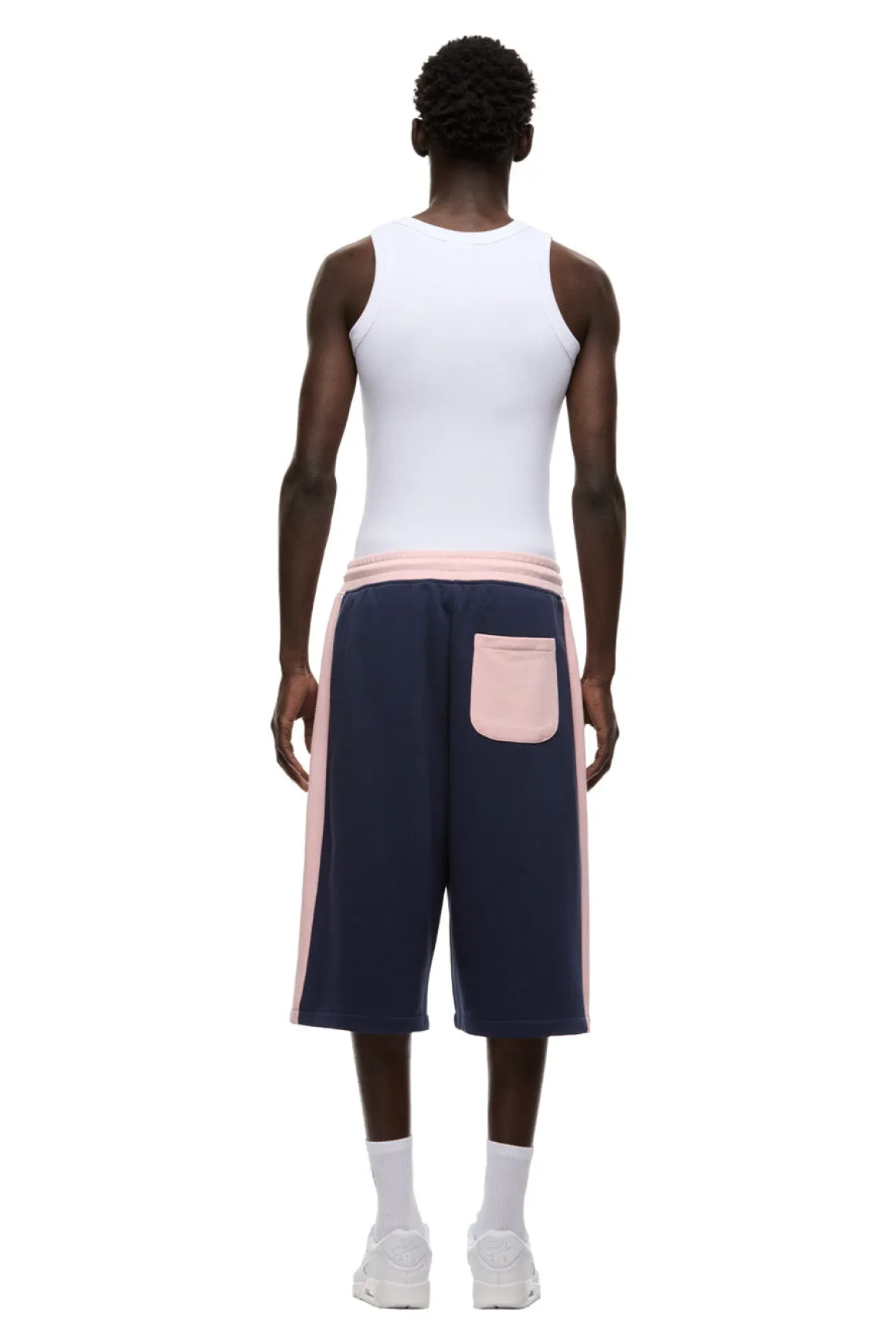TWO TONE SWEAT SHORTS INK NAVY