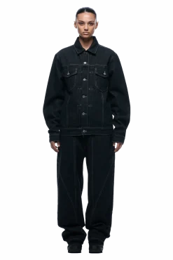 TYPE 6 DENIM JACKET BLACK RAW