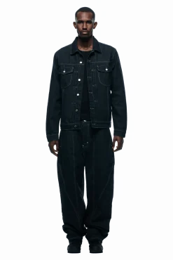 TYPE 6 DENIM JACKET BLACK RAW
