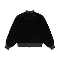 VELVET BOMBER BLACK