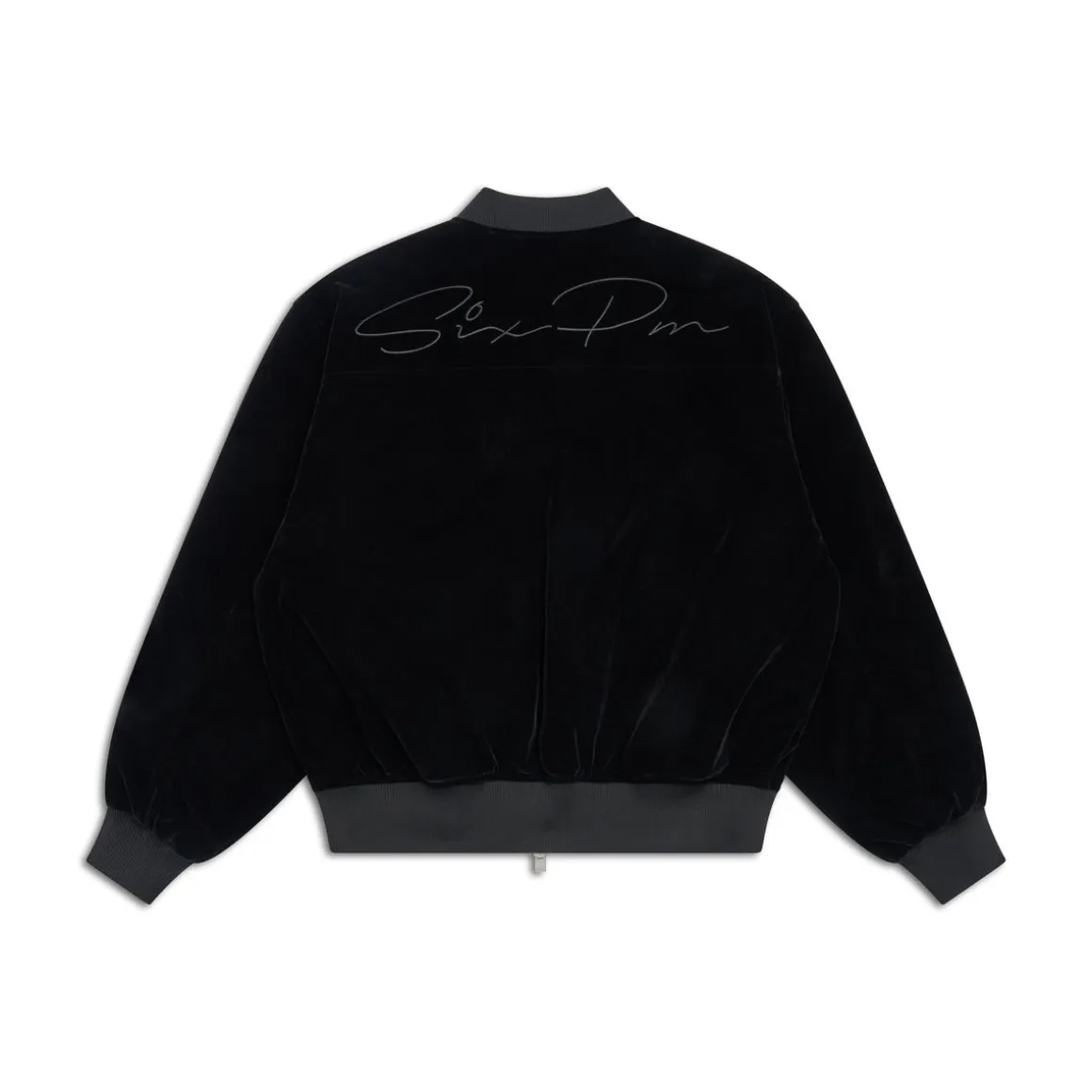 VELVET BOMBER BLACK
