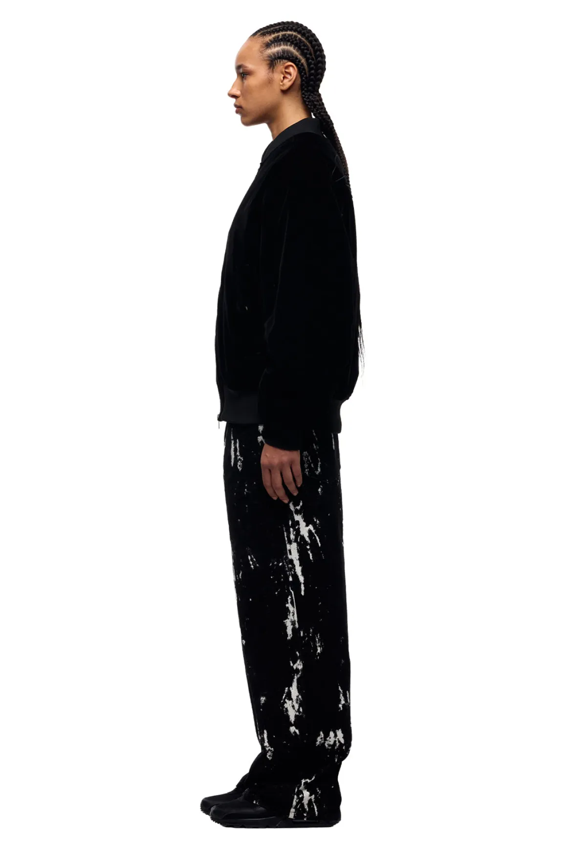 VELVET BOMBER BLACK
