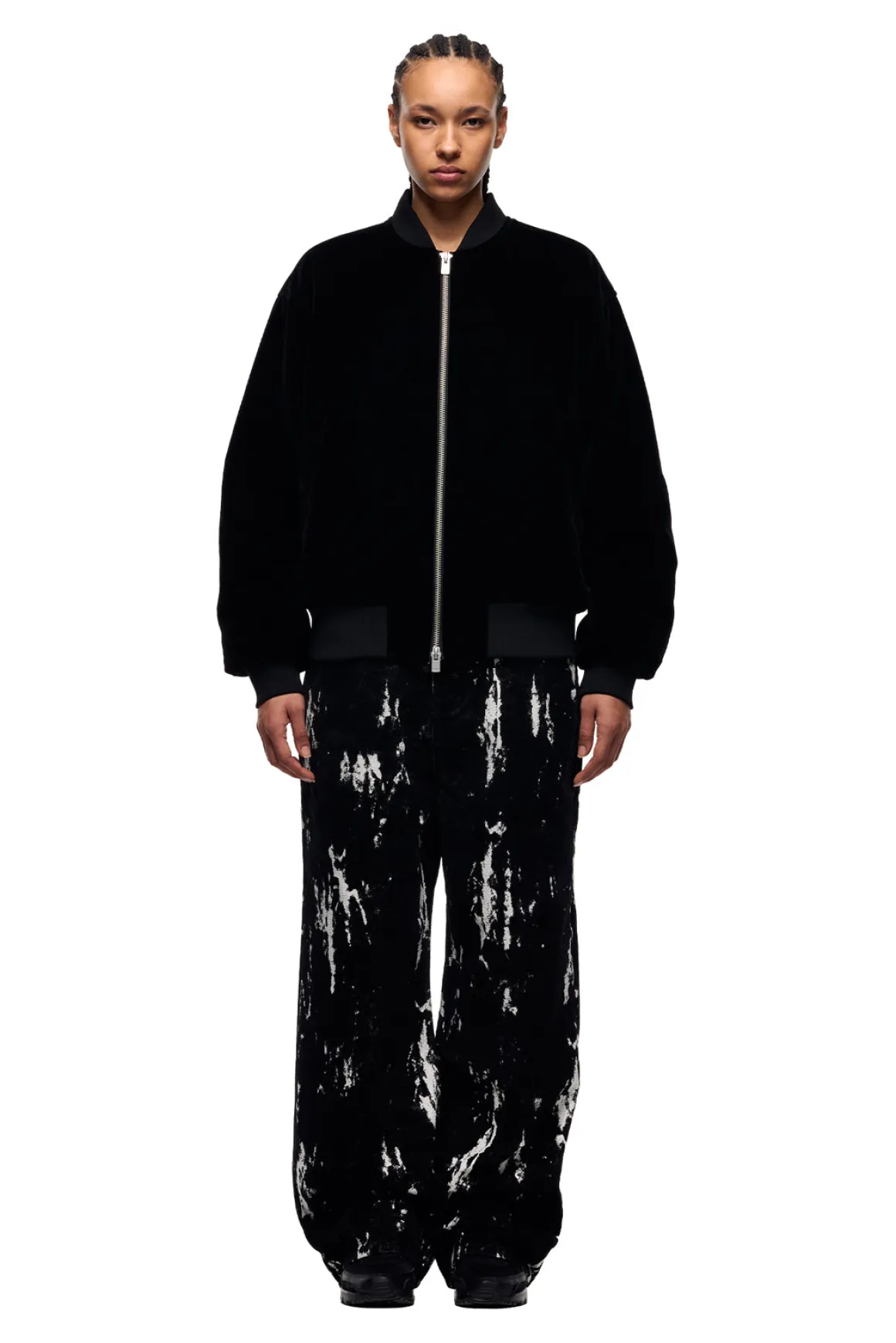 VELVET BOMBER BLACK