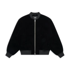 VELVET BOMBER BLACK