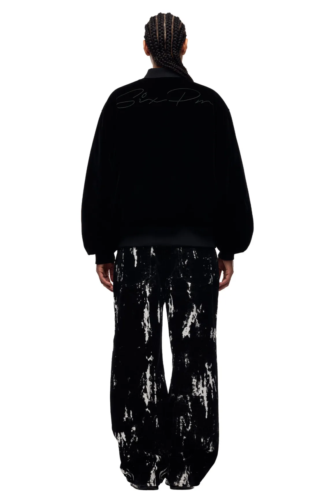 VELVET BOMBER BLACK