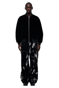 VELVET BOMBER BLACK