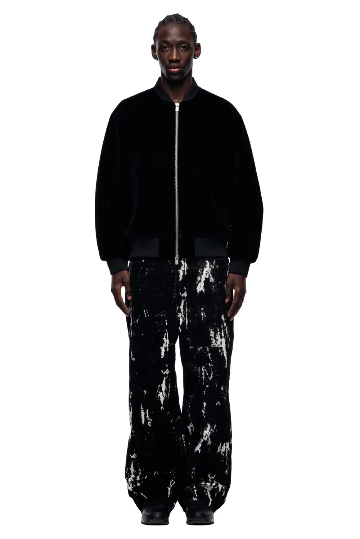 VELVET BOMBER BLACK