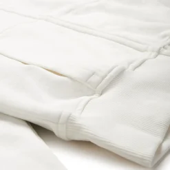 WAFFLE LINED ZIP HOODIE COCONUT WHITE