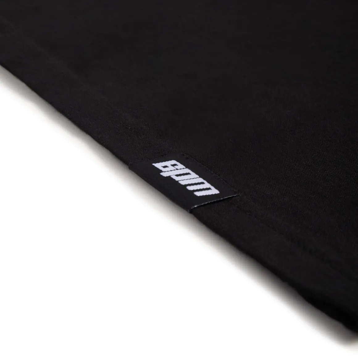 WAFFLE SLEEVE RAGLAN TEE BLACK