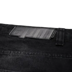 WASHED DENIM SHORTS BLACK
