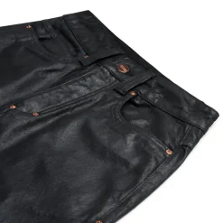WAX COATED DENIM BLACK