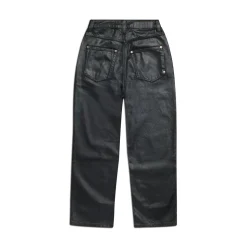 WAX COATED DENIM BLACK