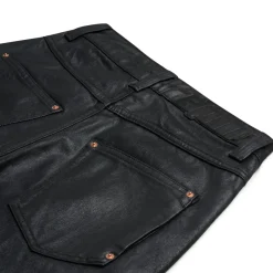 WAX COATED DENIM BLACK