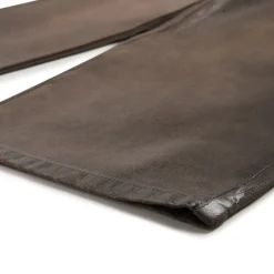 WAX COATED DENIM BROWN