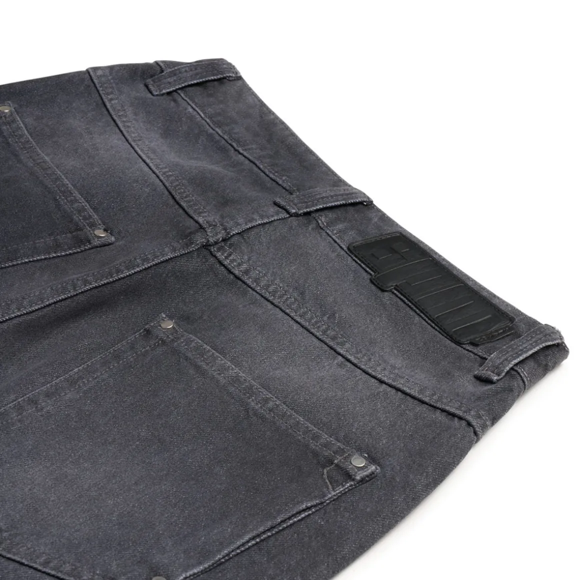 WAX COATED DENIM GREY