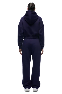 WMNS CROPPED HOODIE ORBIT BLUE