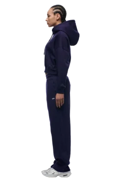 WMNS CROPPED HOODIE ORBIT BLUE