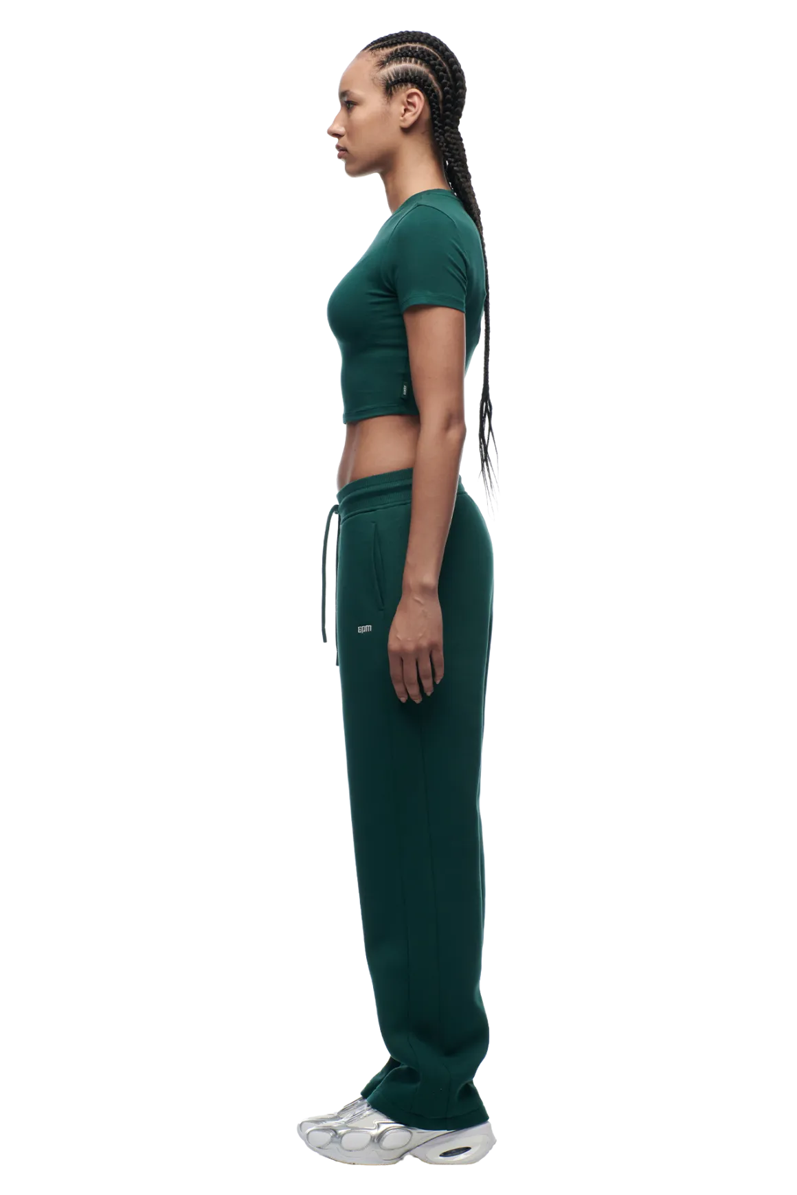 WMNS CROPPED T-SHIRT EVERGREEN